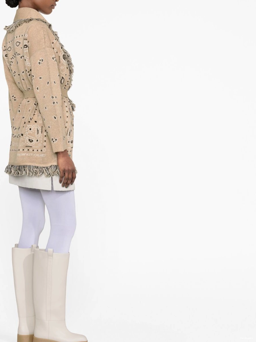 Affordable belted Alanui Bandana cardigan Women 0419